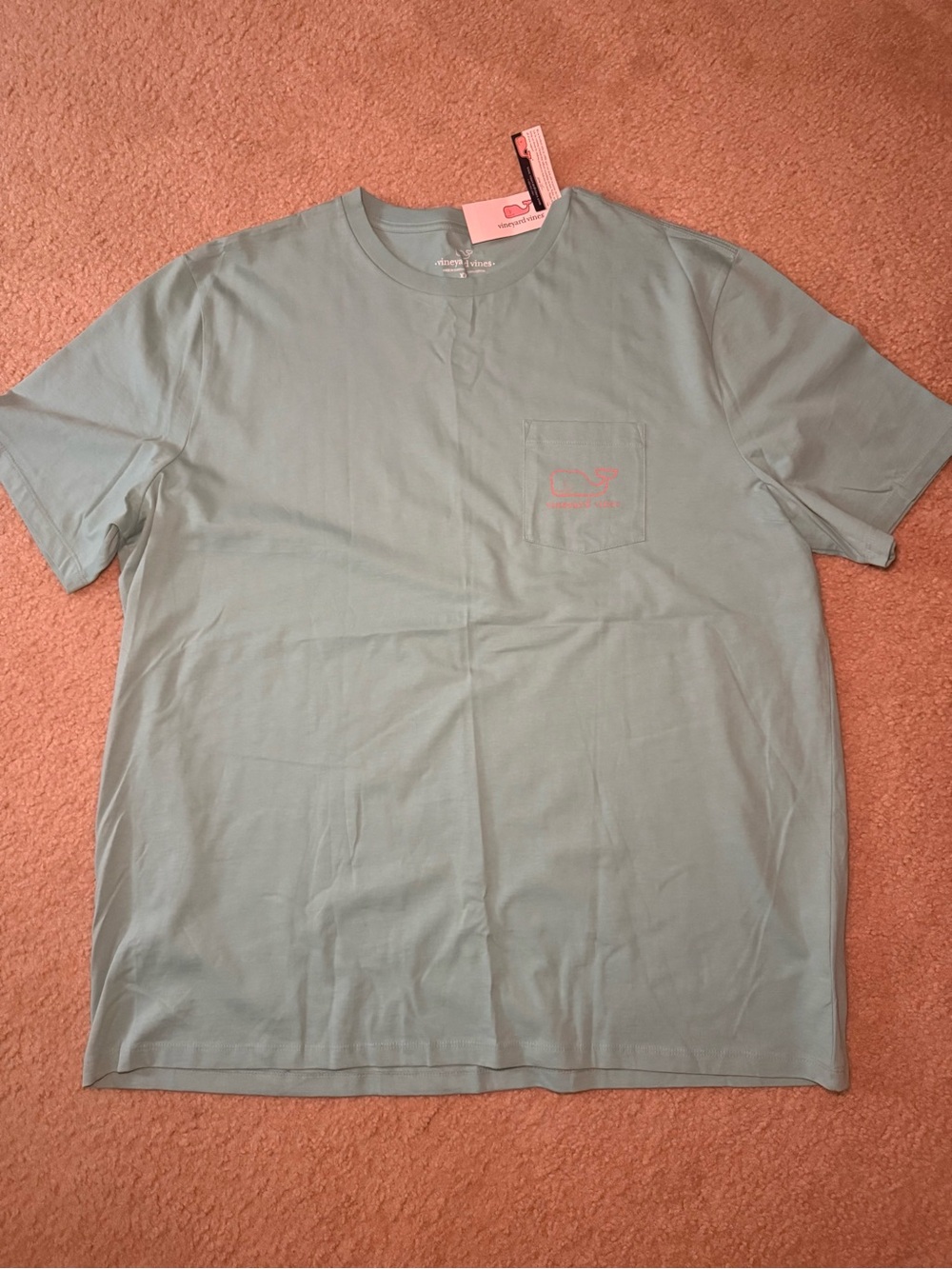 Vineyard Vines Mint Green Pocket Tee - Men